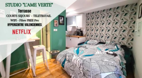 Studio L'âme verte - Terrasse - Netflix - Hypercentre - Vieux Valenciennes